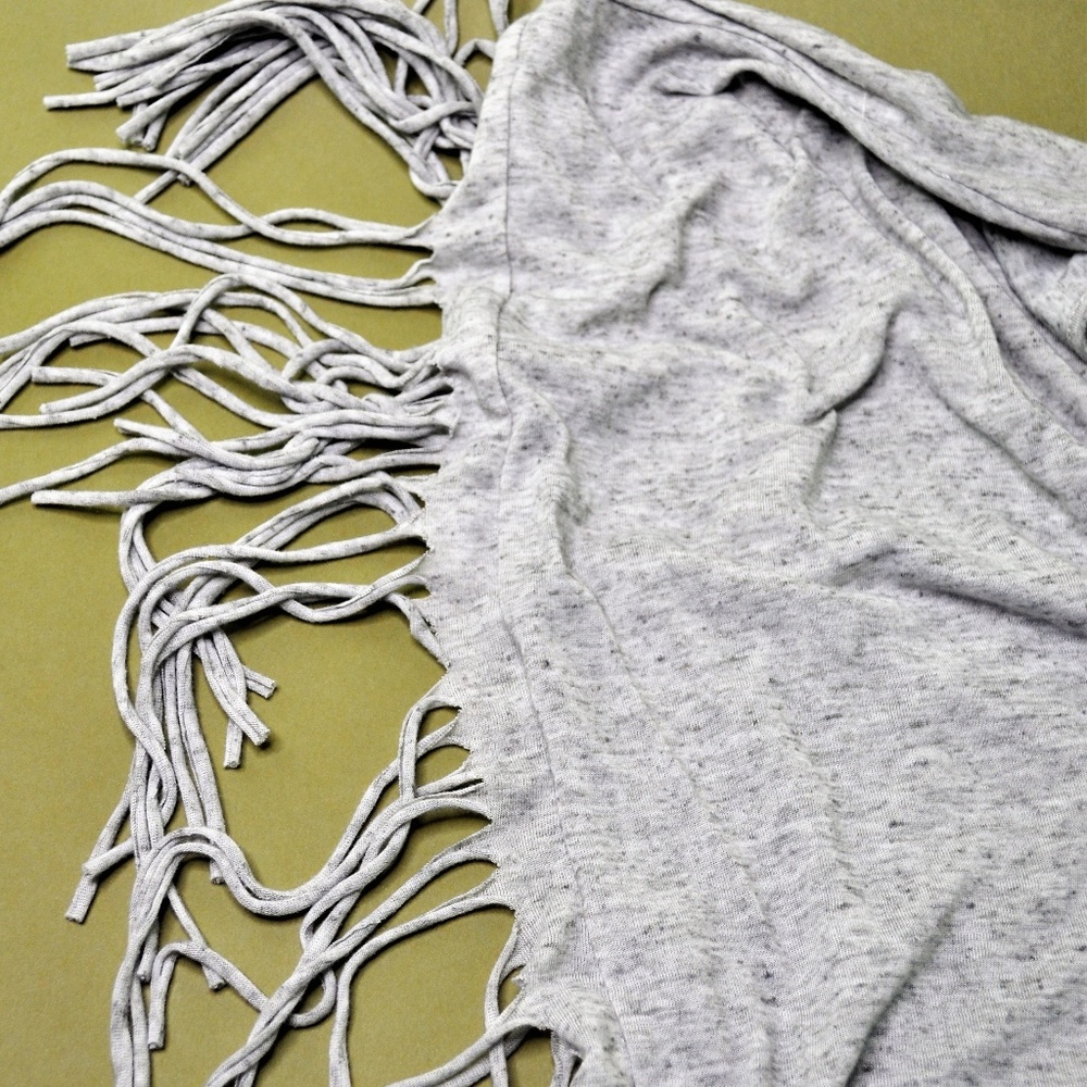 BOHO Fringe Sleeve Tie-Back Tunic - Picture 7 of 7